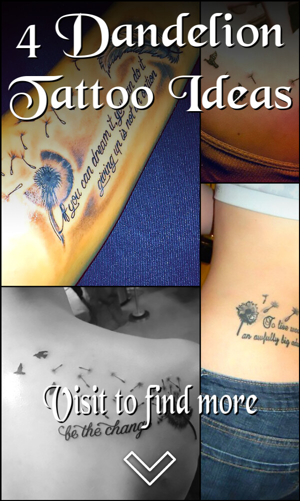 4 Dandelion Tattoo Ideas
