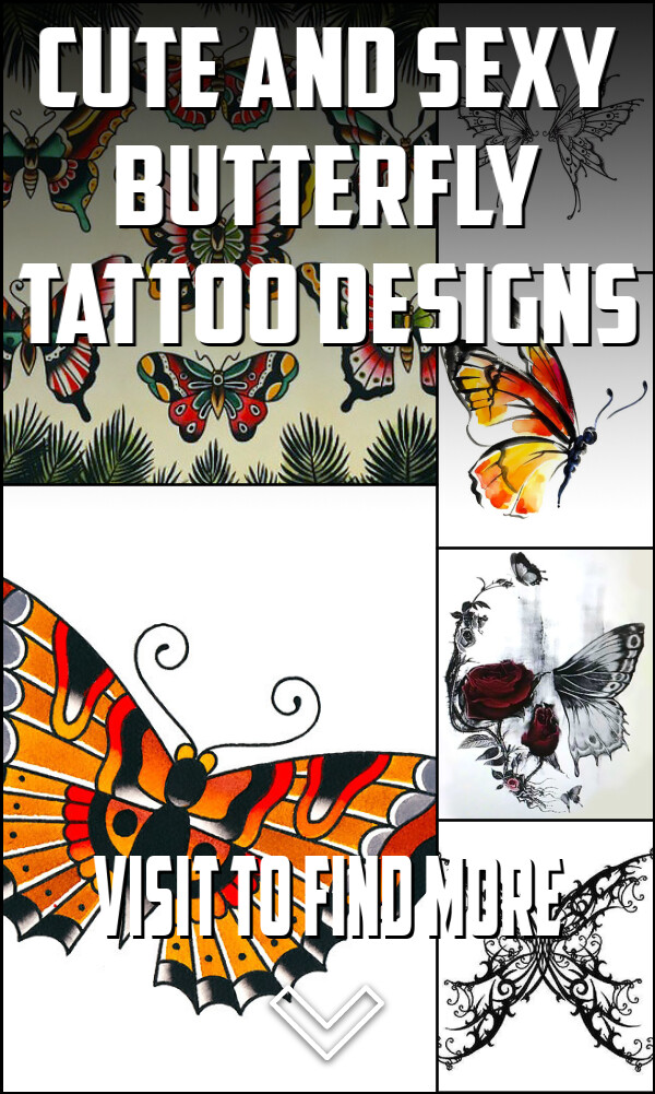 Cute and Sexy Butterfly Tattoo Designs