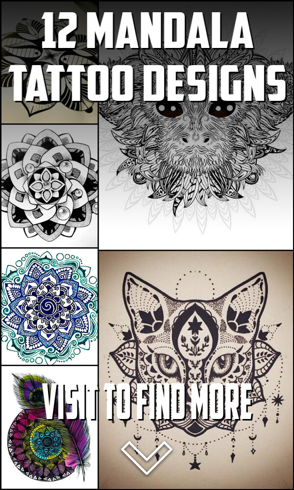 12 Mandala Tattoo Designs