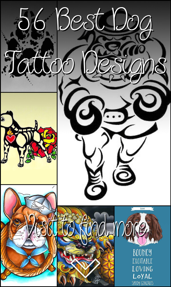 56 Best Dog Tattoo Designs