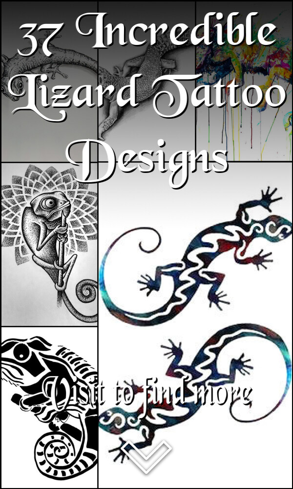 37 Incredible Lizard Tattoo Designs