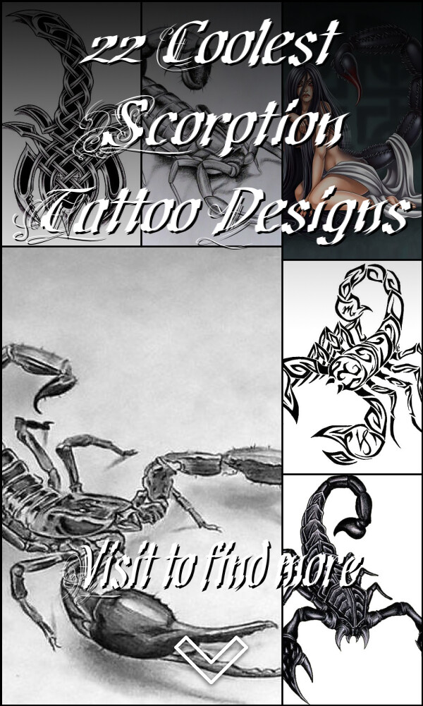 22 Coolest Scorption Tattoo Designs