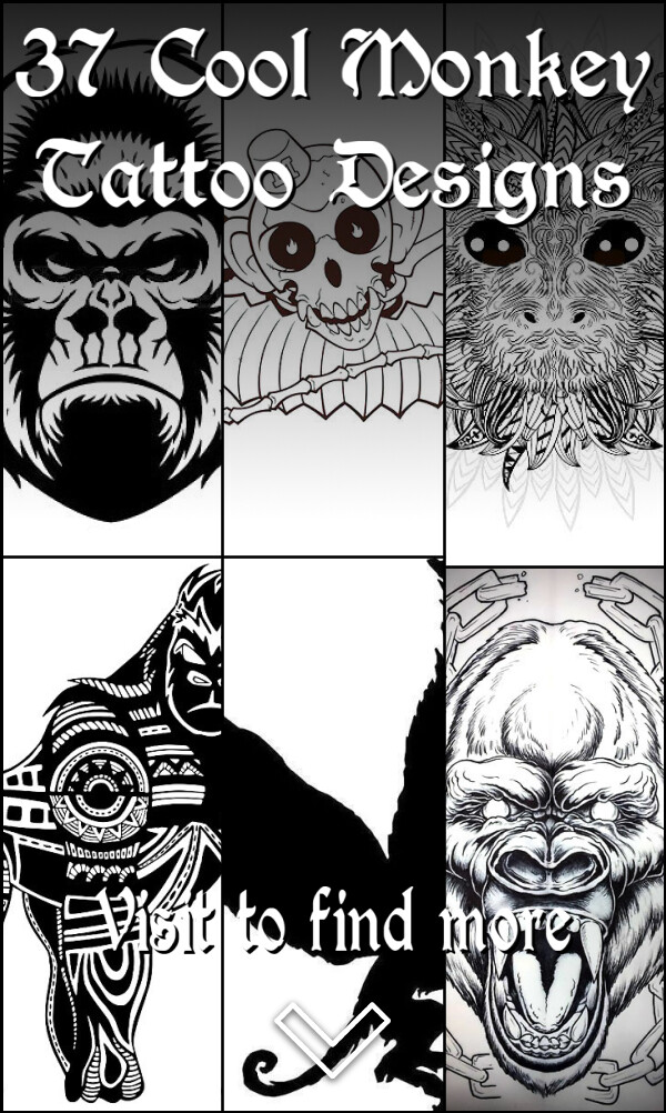 37 Cool Monkey Tattoo Designs