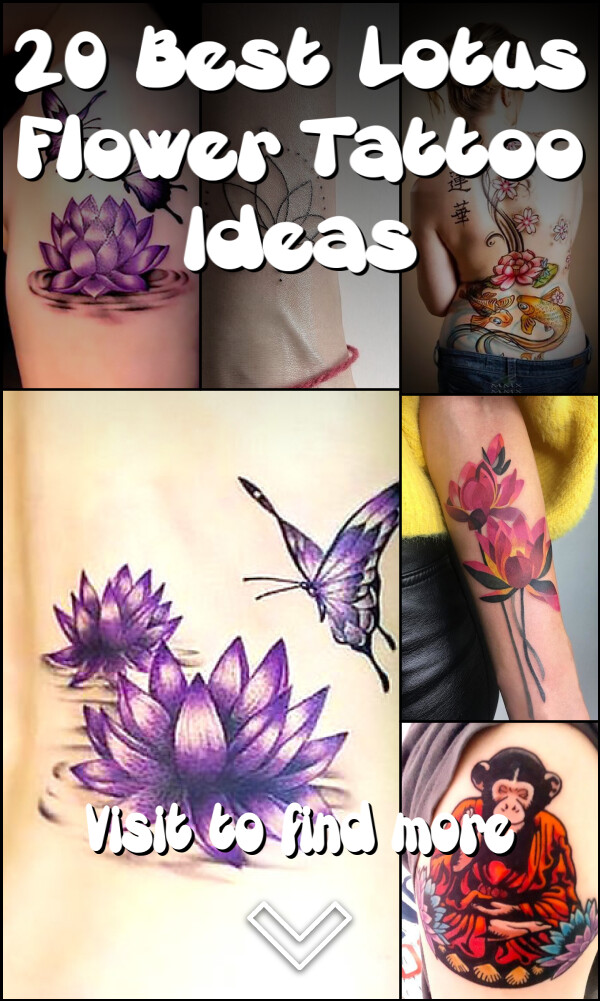 20 Best Lotus Flower Tattoo Ideas