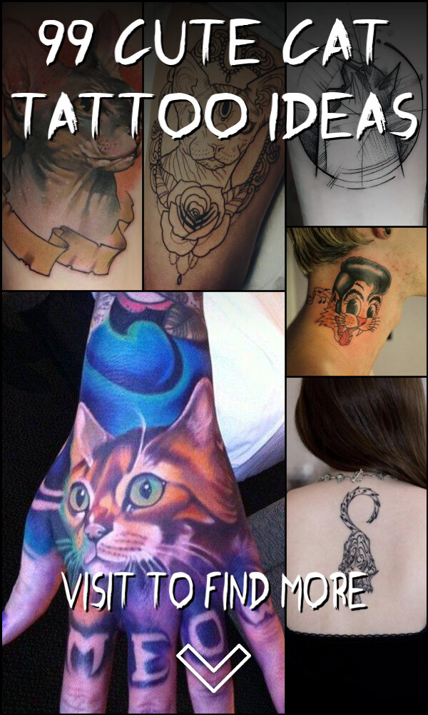 99 Cute Cat Tattoo Ideas