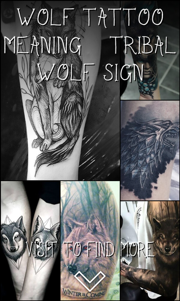Wolf Tattoo Meaning. Tribal Wolf Sign