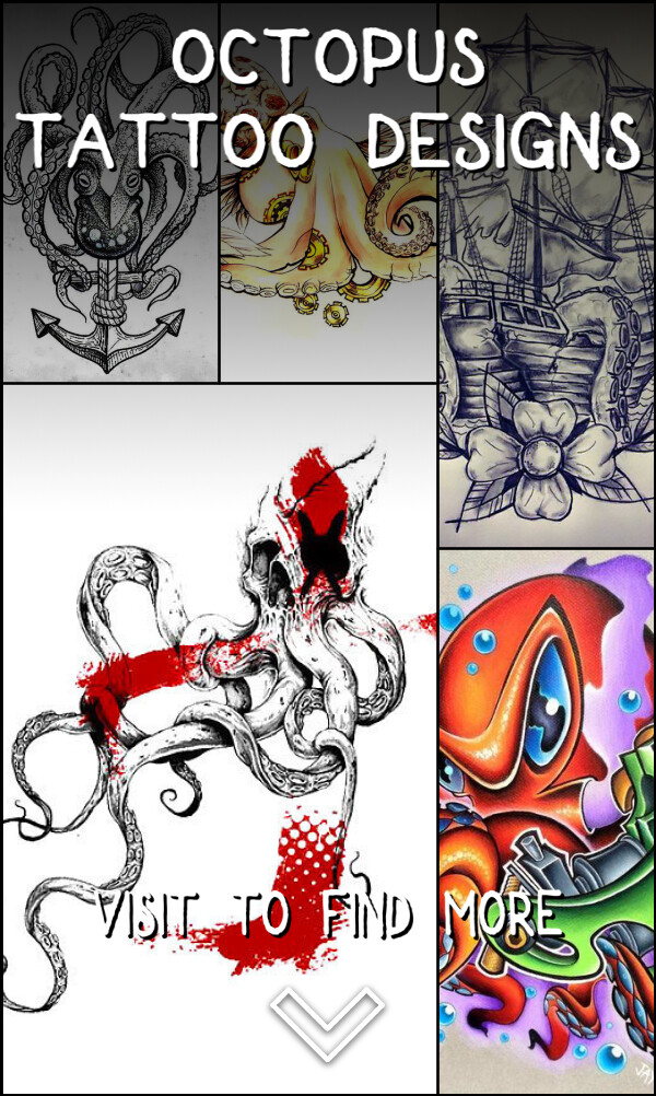 5 Octopus Tattoo Designs