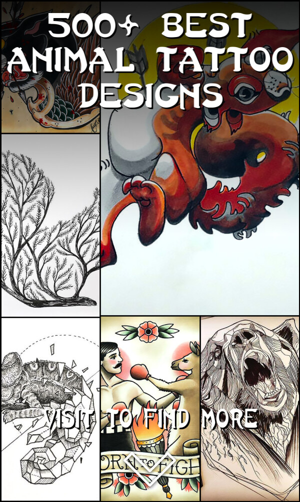 500+ Best Animal Tattoo Designs