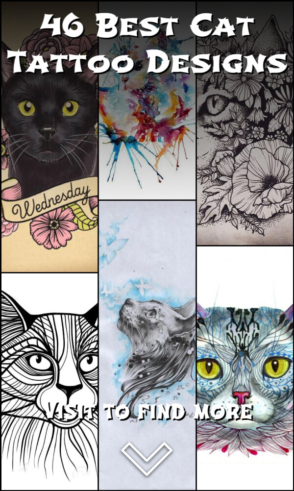 46 Best Cat Tattoo Designs
