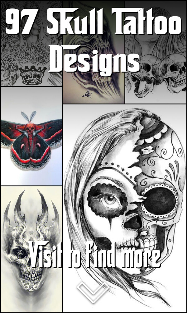 97 Skull Tattoo Designs