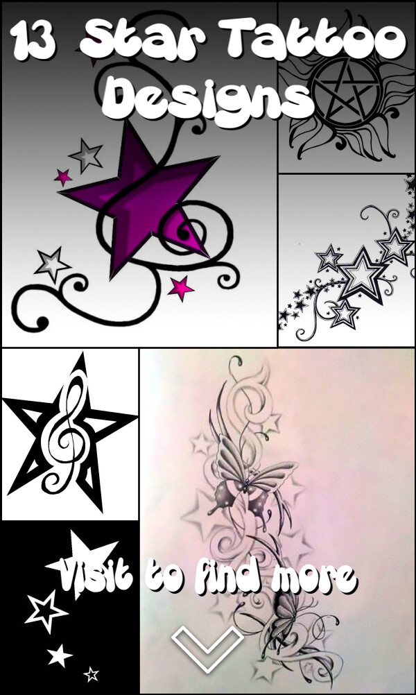 13 Star Tattoo Designs