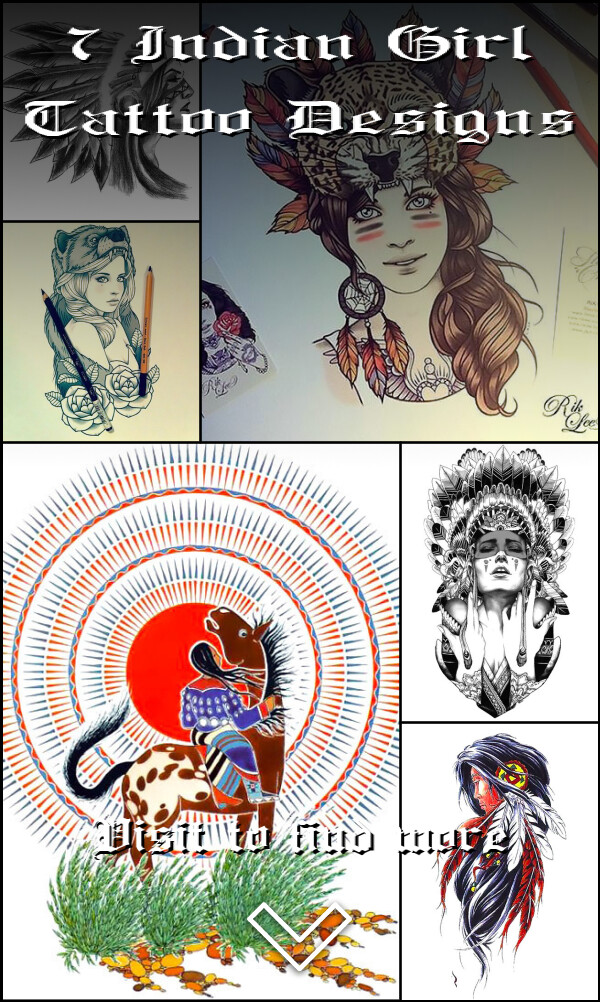 7 Indian Girl Tattoo Designs