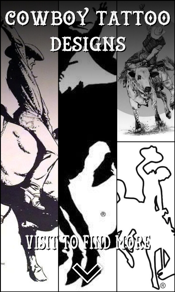 4 Cowboy Tattoo Designs