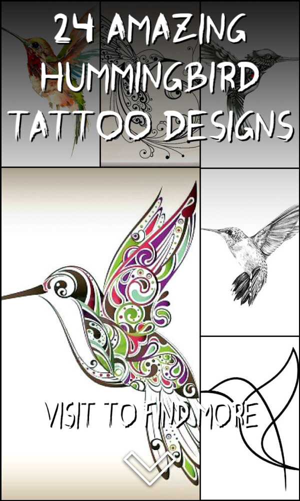 24 Amazing Hummingbird Tattoo Designs