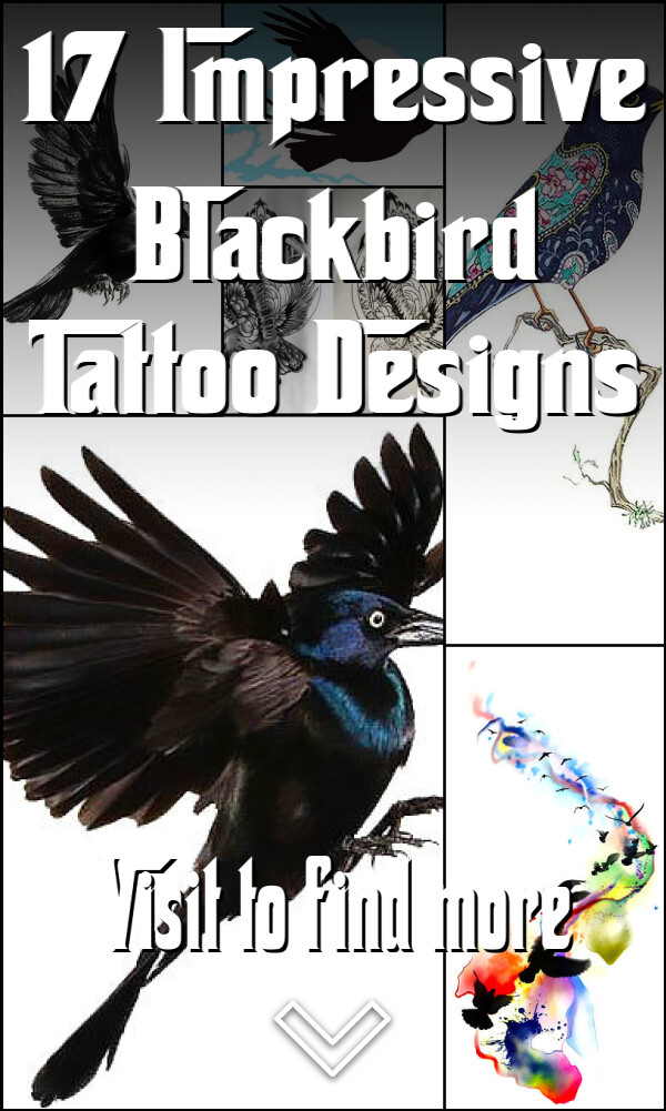 17 Impressive Blackbird Tattoo Designs