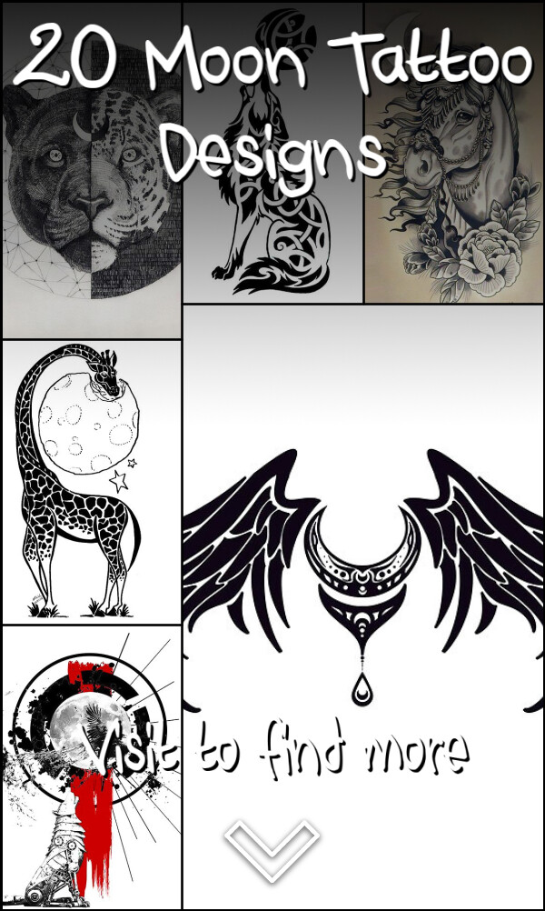 20 Moon Tattoo Designs