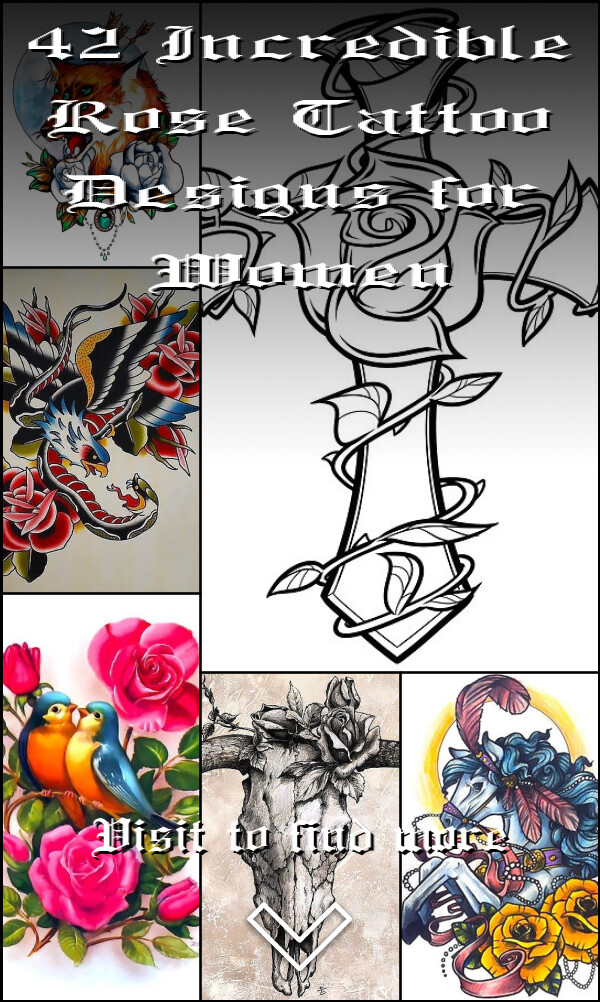 42 Incredible Rose Tattoo Designs for Women