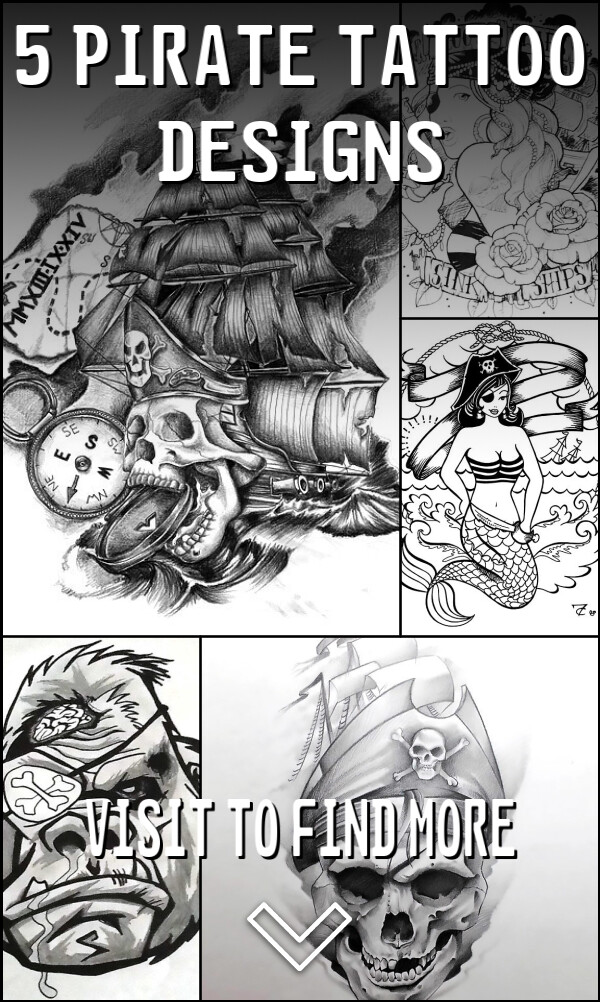 5 Pirate Tattoo Designs