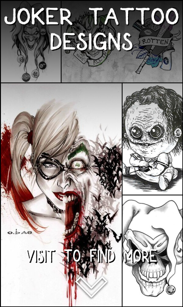 6 Joker Tattoo Designs
