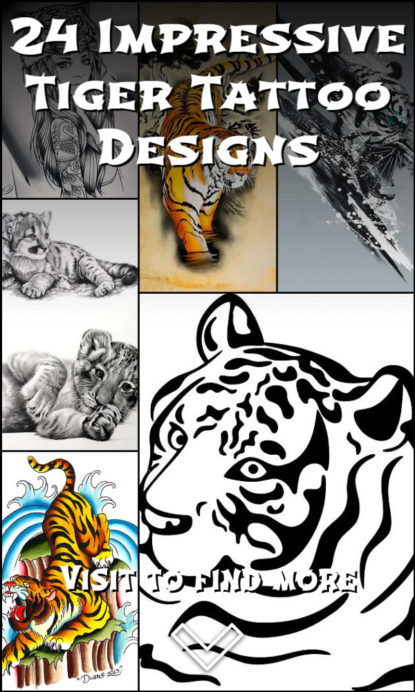 24 Impressive Tiger Tattoo Designs