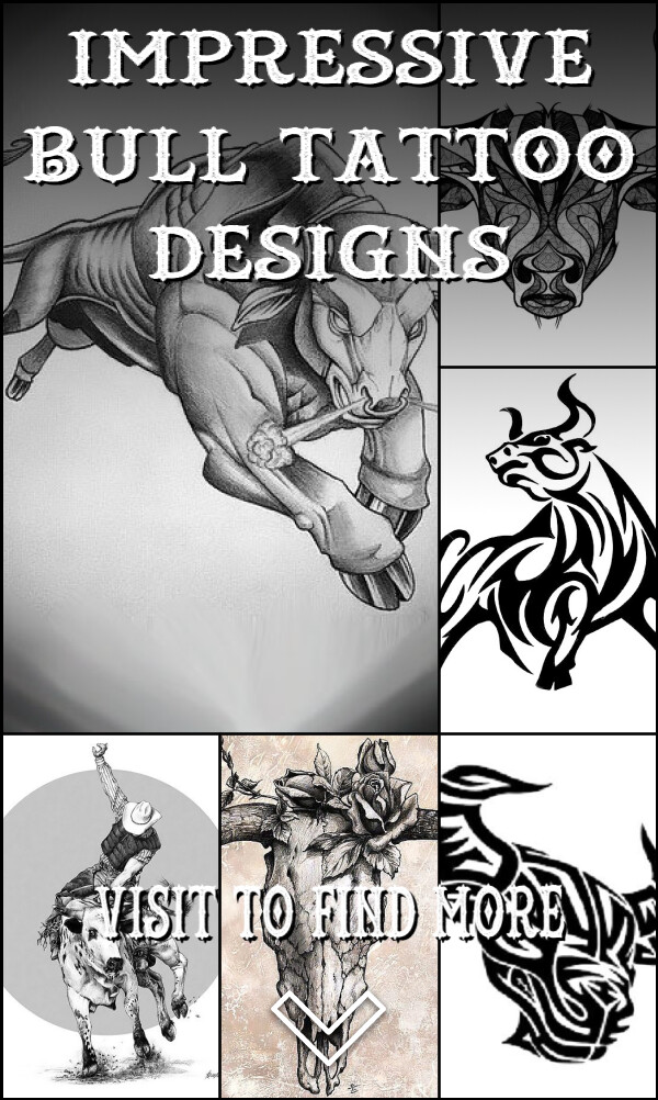 19 Impressive Bull Tattoo Designs