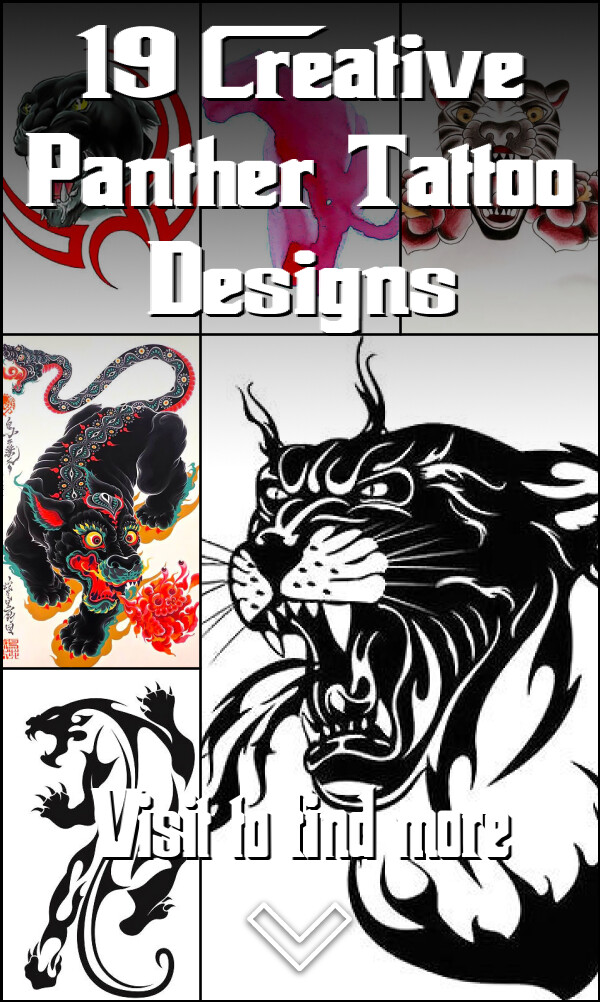 19 Creative Panther Tattoo Designs