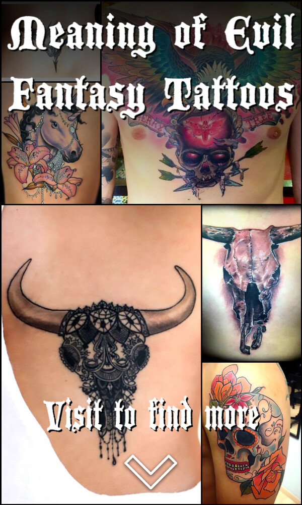 Meaning of Evil Fantasy Tattoos