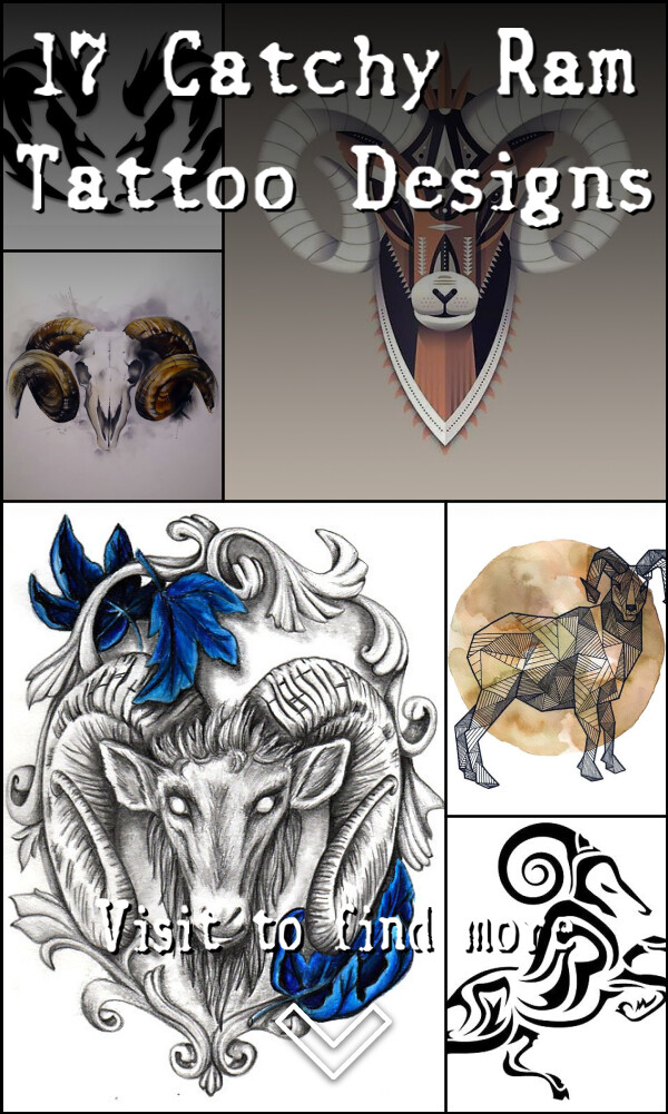 17 Catchy Ram Tattoo Designs