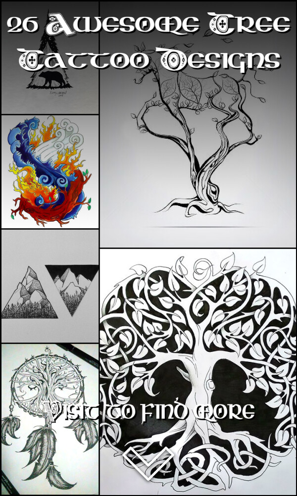 26 Awesome Tree Tattoo Designs