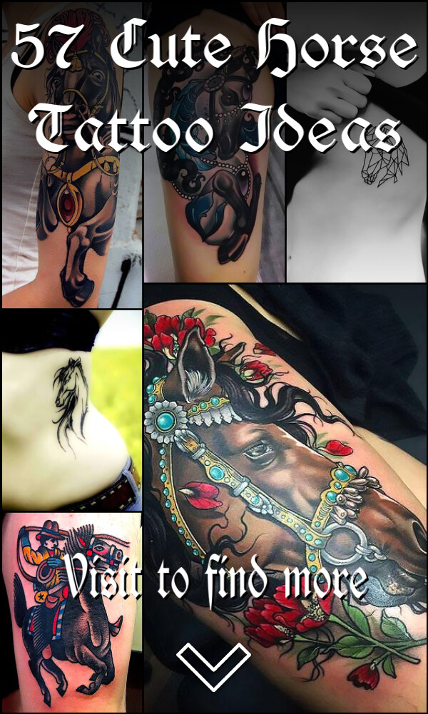 57 Cute Horse Tattoo Ideas