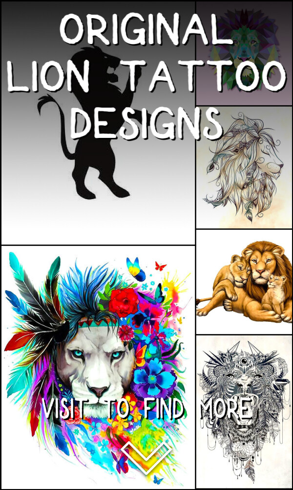 25 Original Lion Tattoo Designs