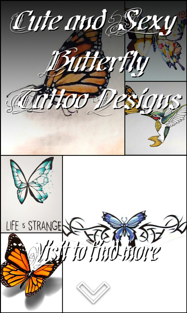 Cute and Sexy Butterfly Tattoo Designs