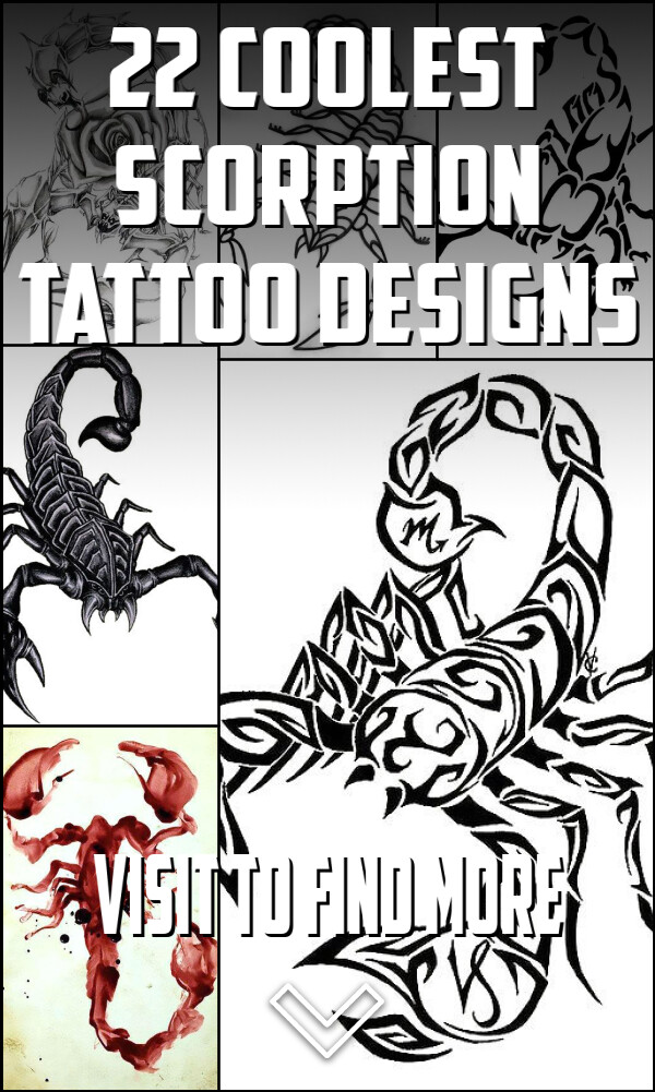 22 Coolest Scorption Tattoo Designs