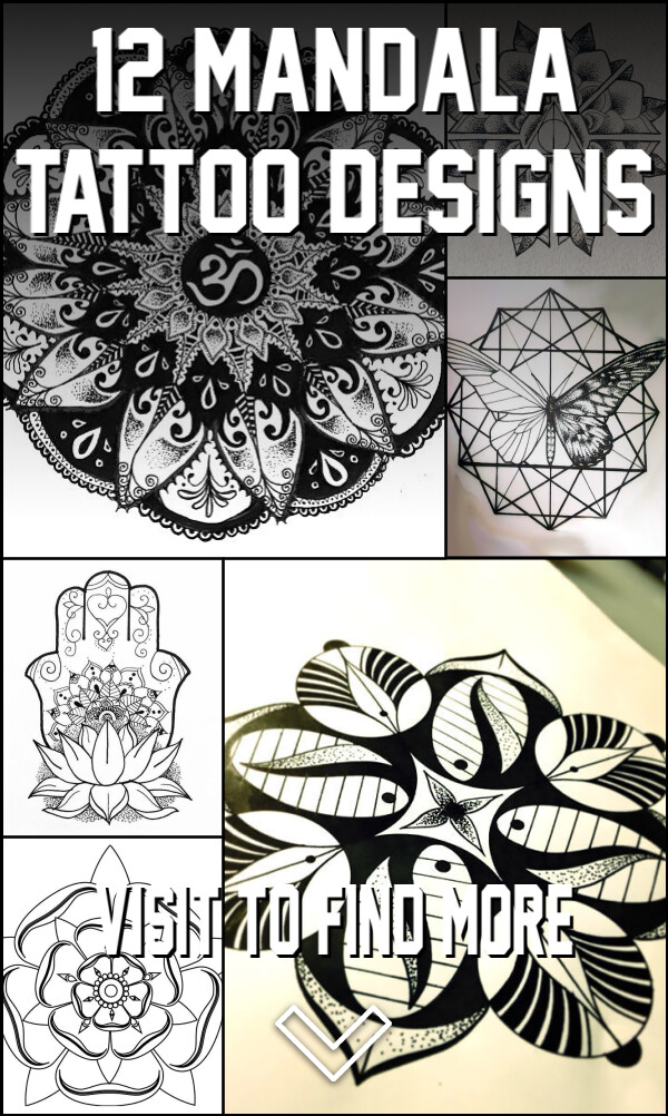 12 Mandala Tattoo Designs