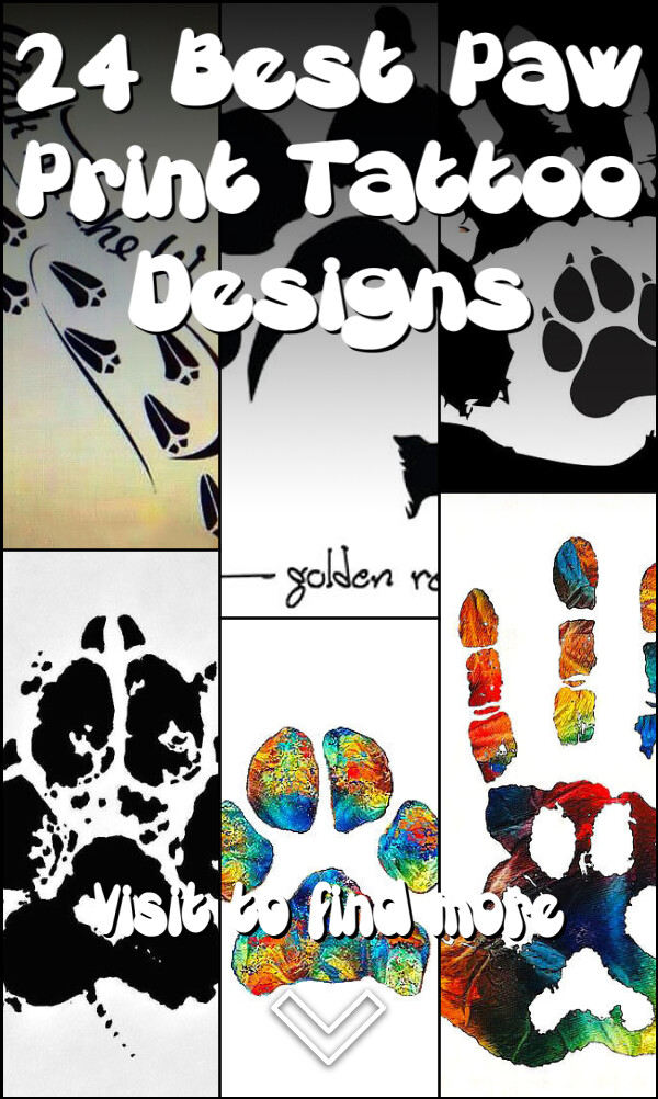 24 Best Paw Print Tattoo Designs
