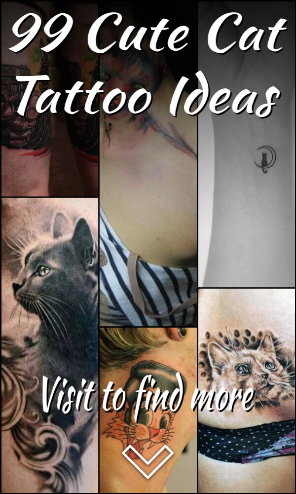 99 Cute Cat Tattoo Ideas