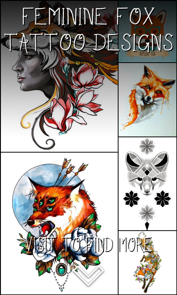31 Feminine Fox Tattoo Designs