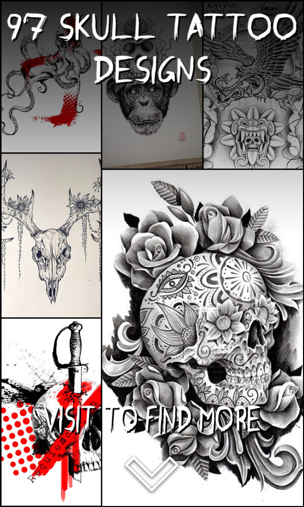 97 Skull Tattoo Designs