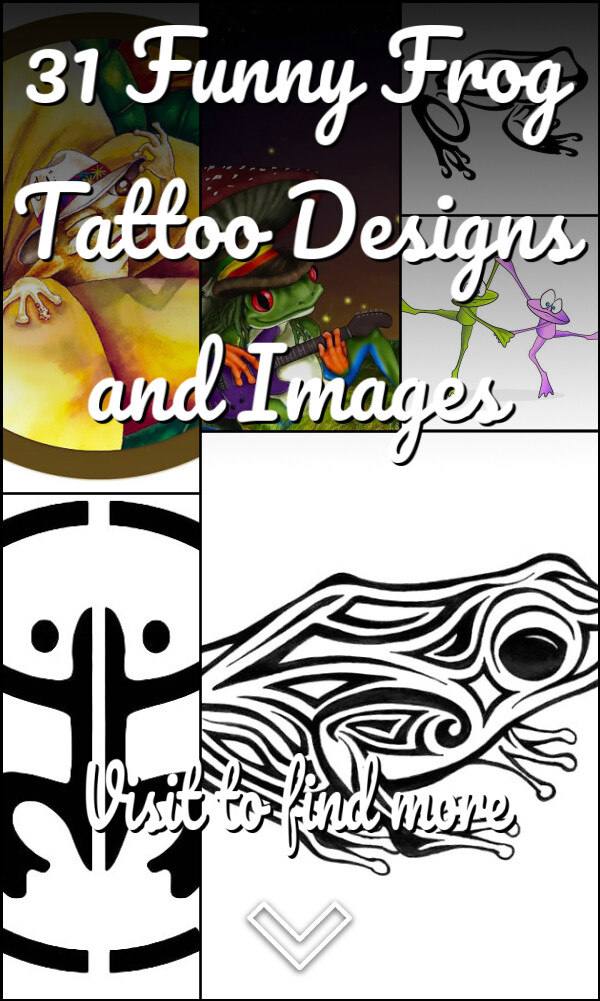 31 Funny Frog Tattoo Designs and Images