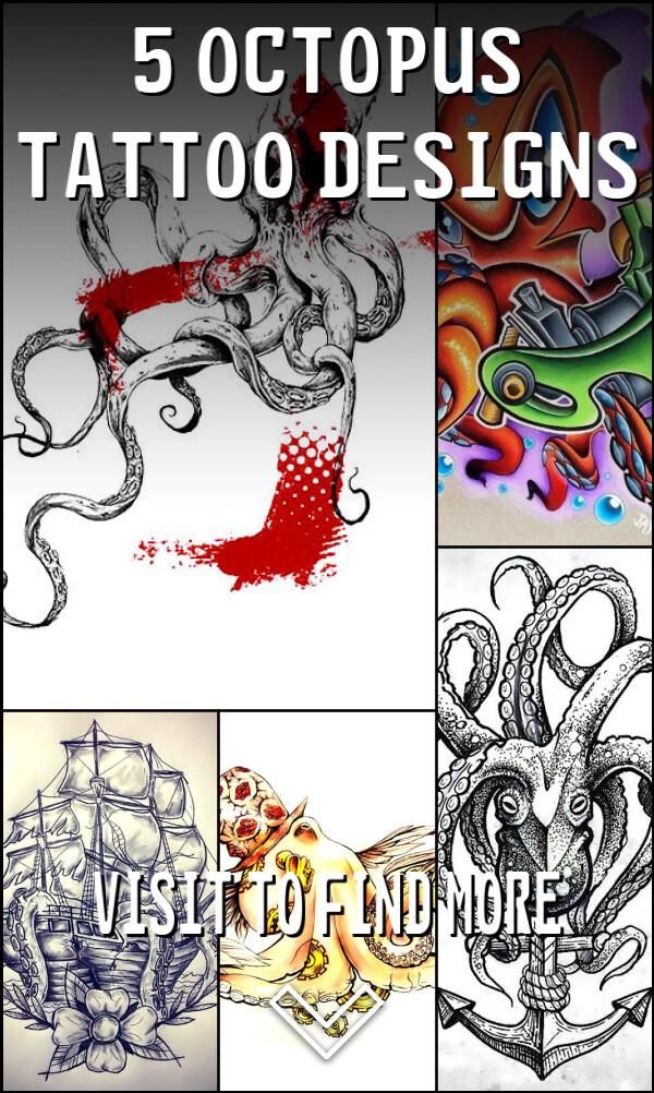 5 Octopus Tattoo Designs