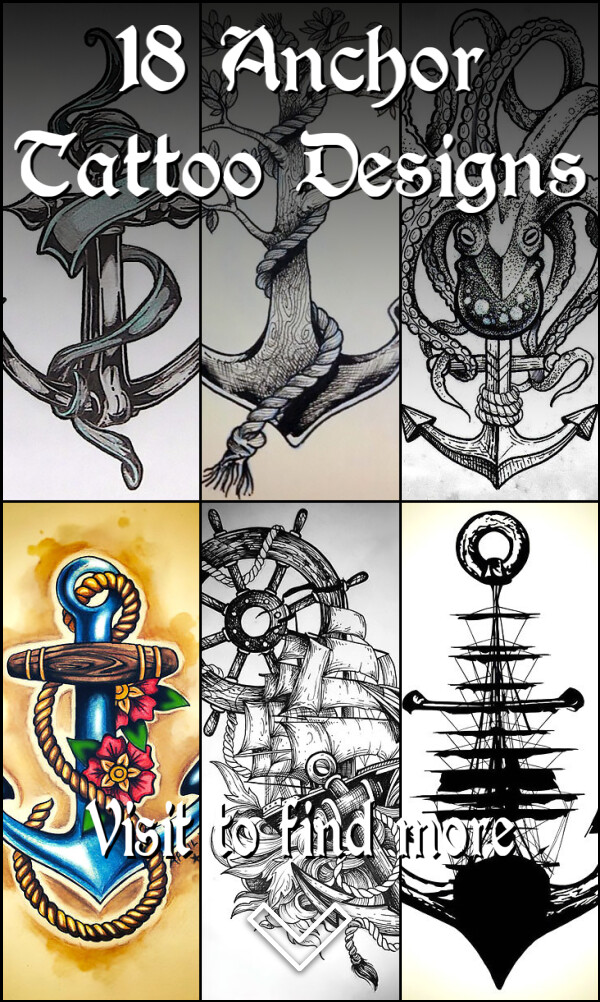 18 Anchor Tattoo Designs