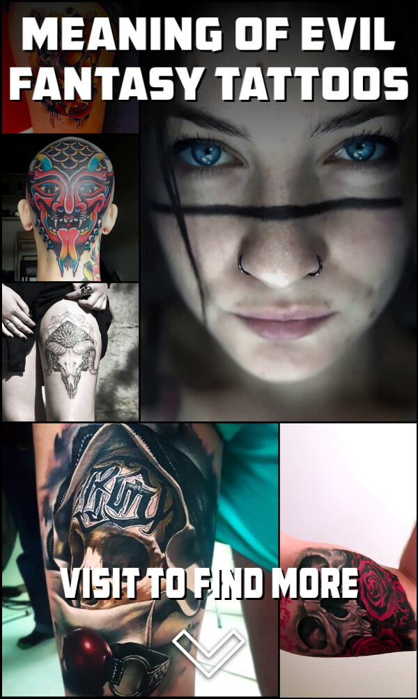 Meaning of Evil Fantasy Tattoos