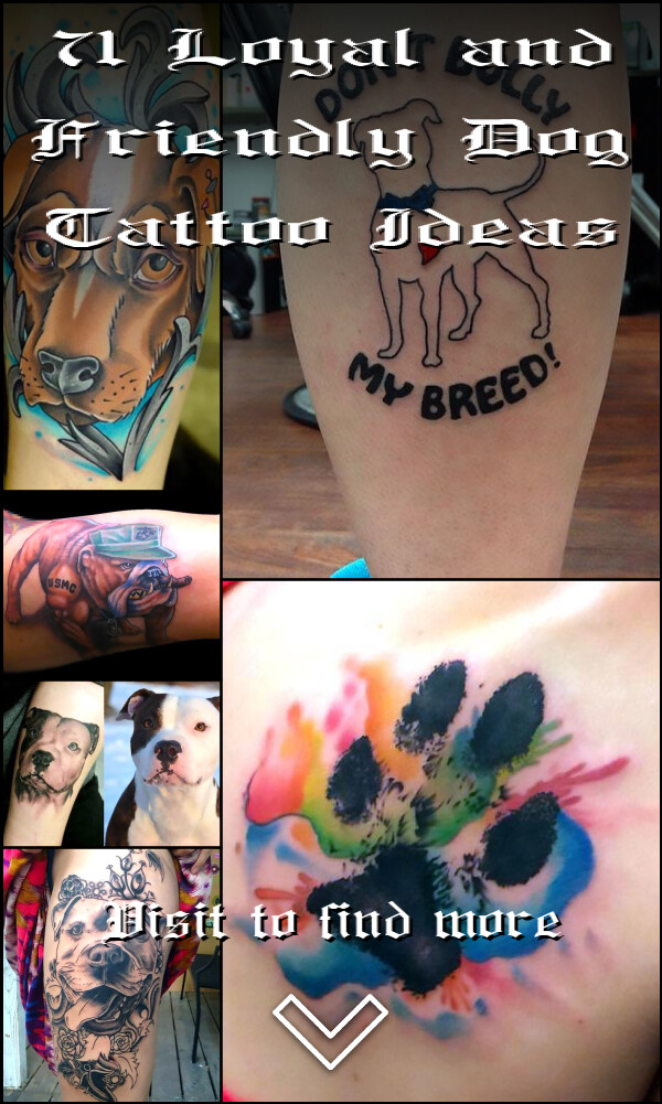 71 Loyal and Friendly Dog Tattoo Ideas
