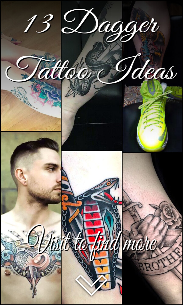 13 Dagger Tattoo Ideas