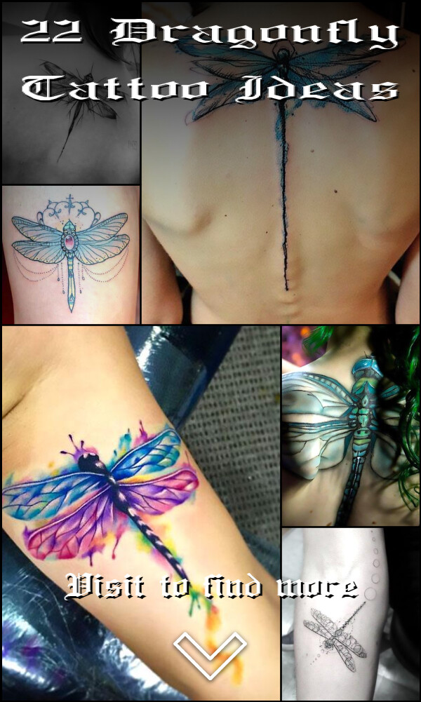 22 Dragonfly Tattoo Ideas