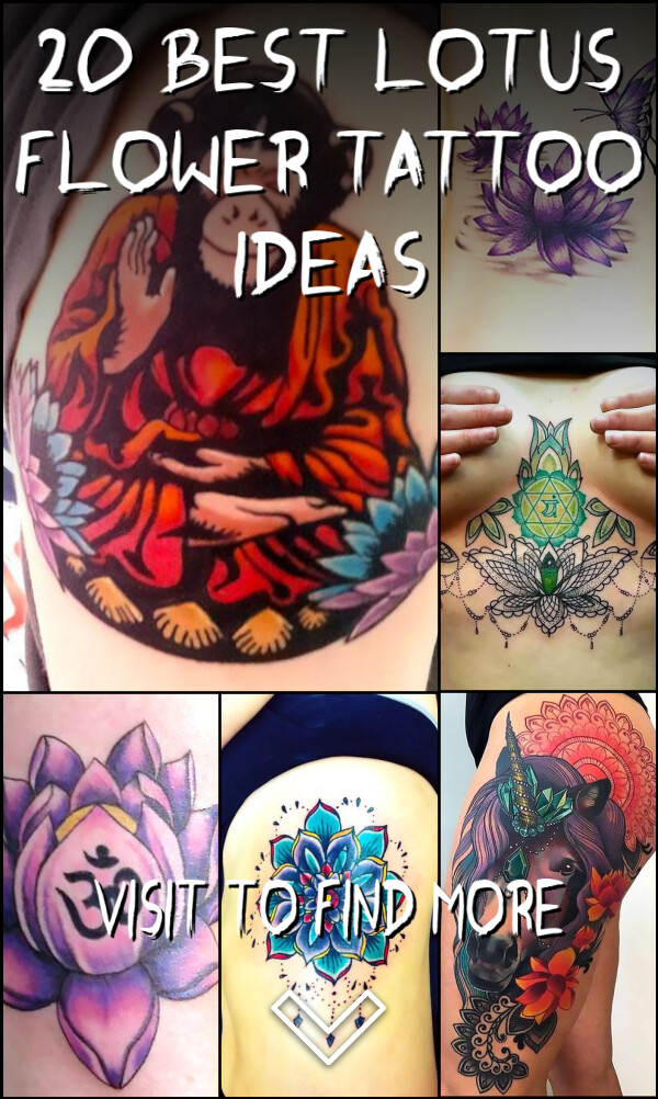 20 Best Lotus Flower Tattoo Ideas
