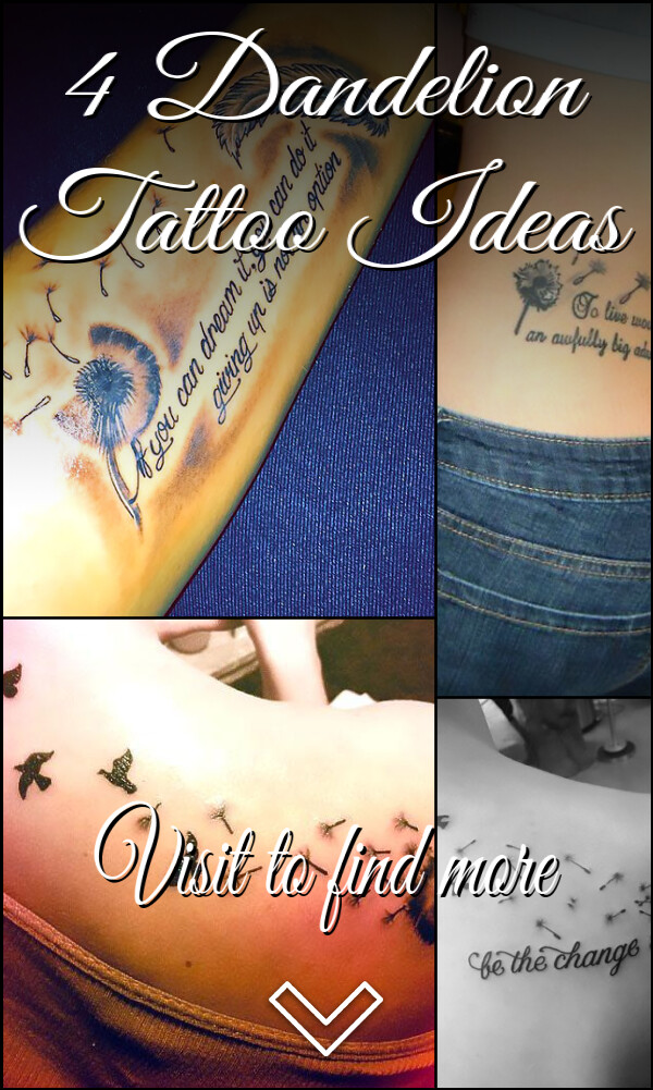 4 Dandelion Tattoo Ideas