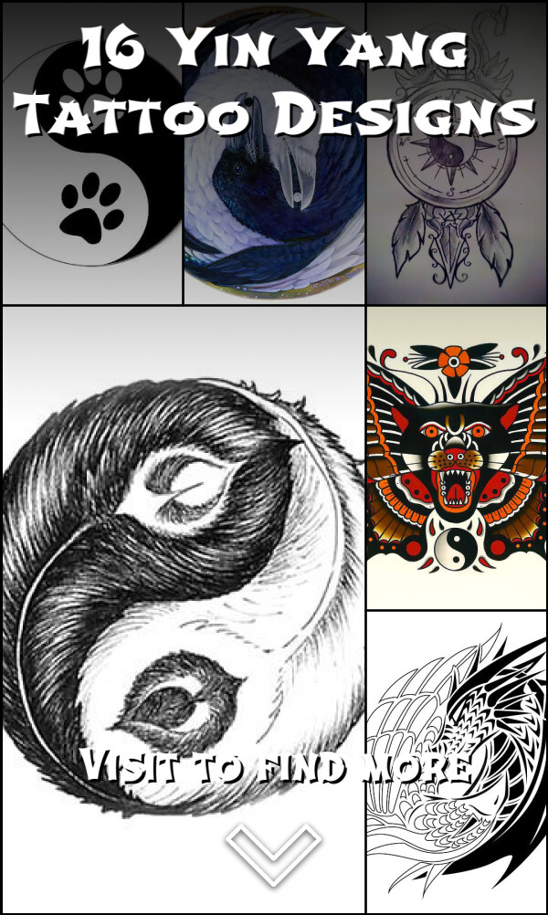 16 Yin Yang Tattoo Designs