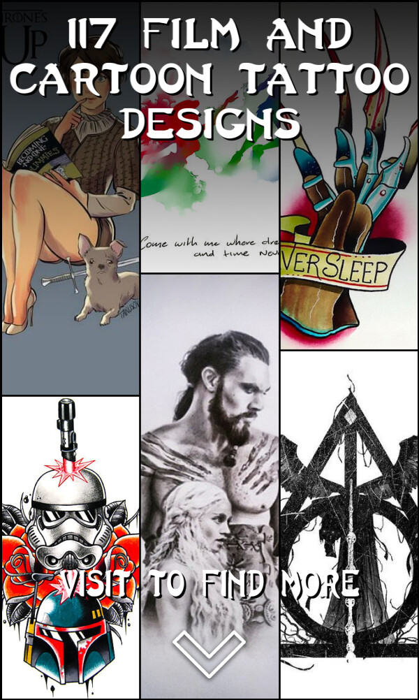 117 Film and Cartoon Tattoo Designs