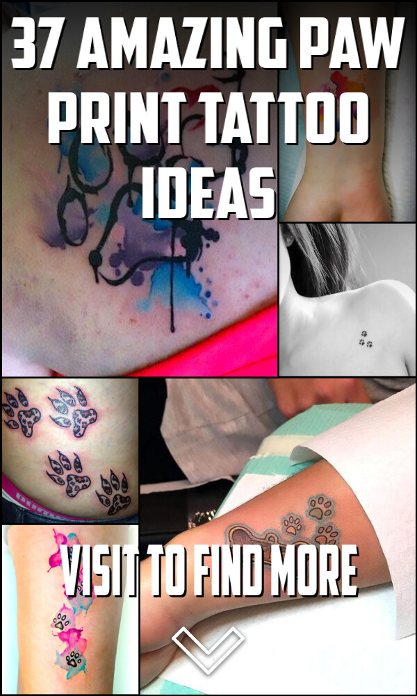 37 Amazing Paw Print Tattoo Ideas